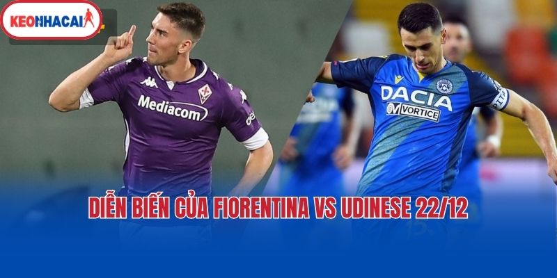 Diễn biến của Fiorentina vs Udinese 22/12