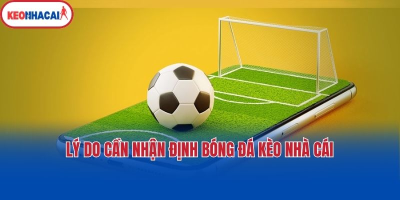 Lý do cần nhận định bóng đá kèo nhà cái