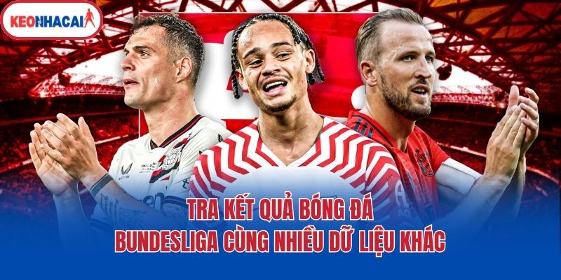 Tra kết quả bóng đá Bundesliga cùng nhiều dữ liệu khác